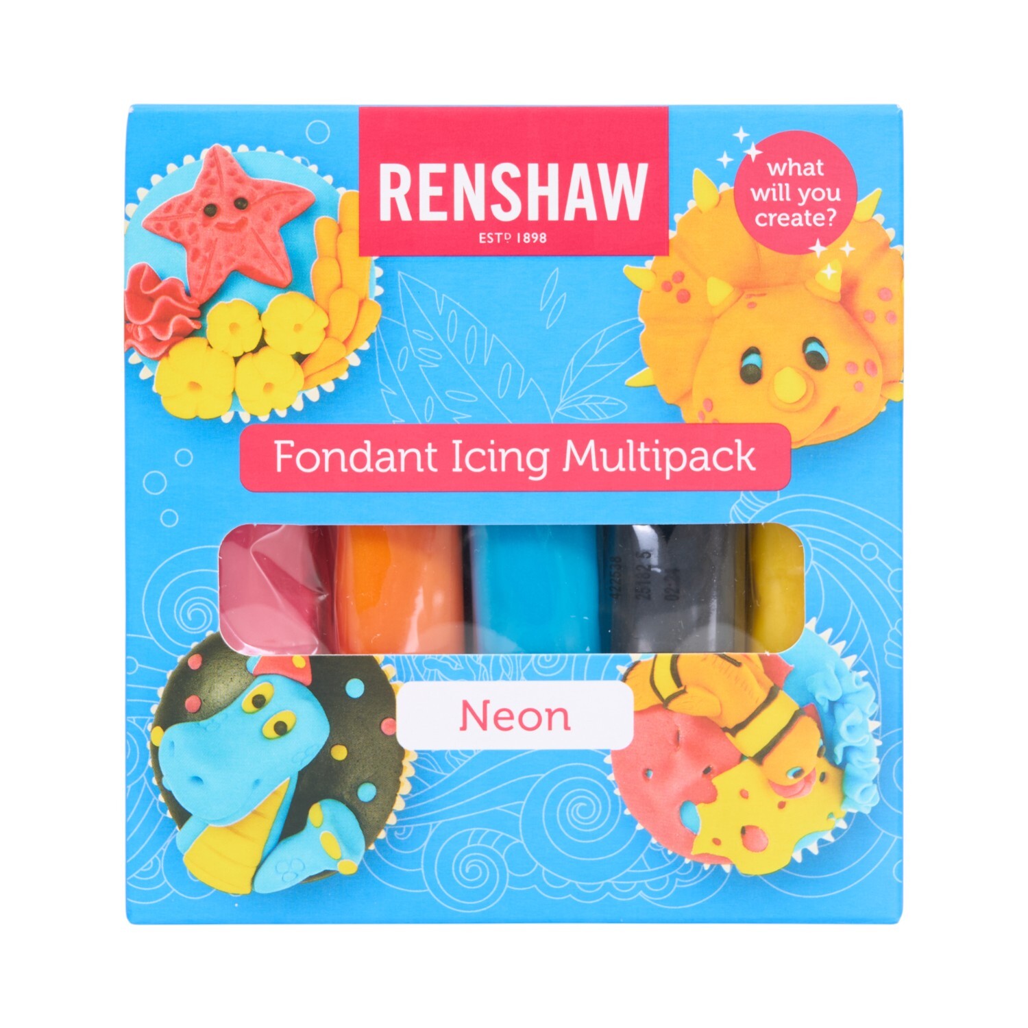 Renshaw Neon Fondant Icing Multipack