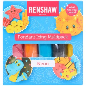 Renshaw Neon Fondant Icing Multipack