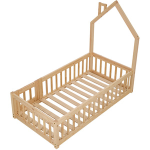 Kidkid House Headboard Floor Bed Frame