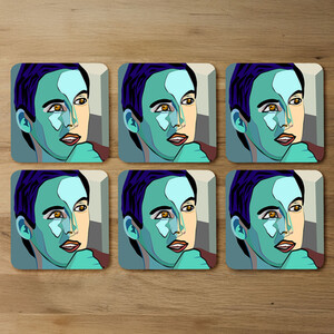 Thoughtful boy Designer Coaster Set