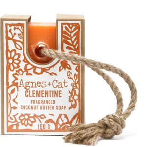 Clementine Soap On A Rope for Invigorating Clean