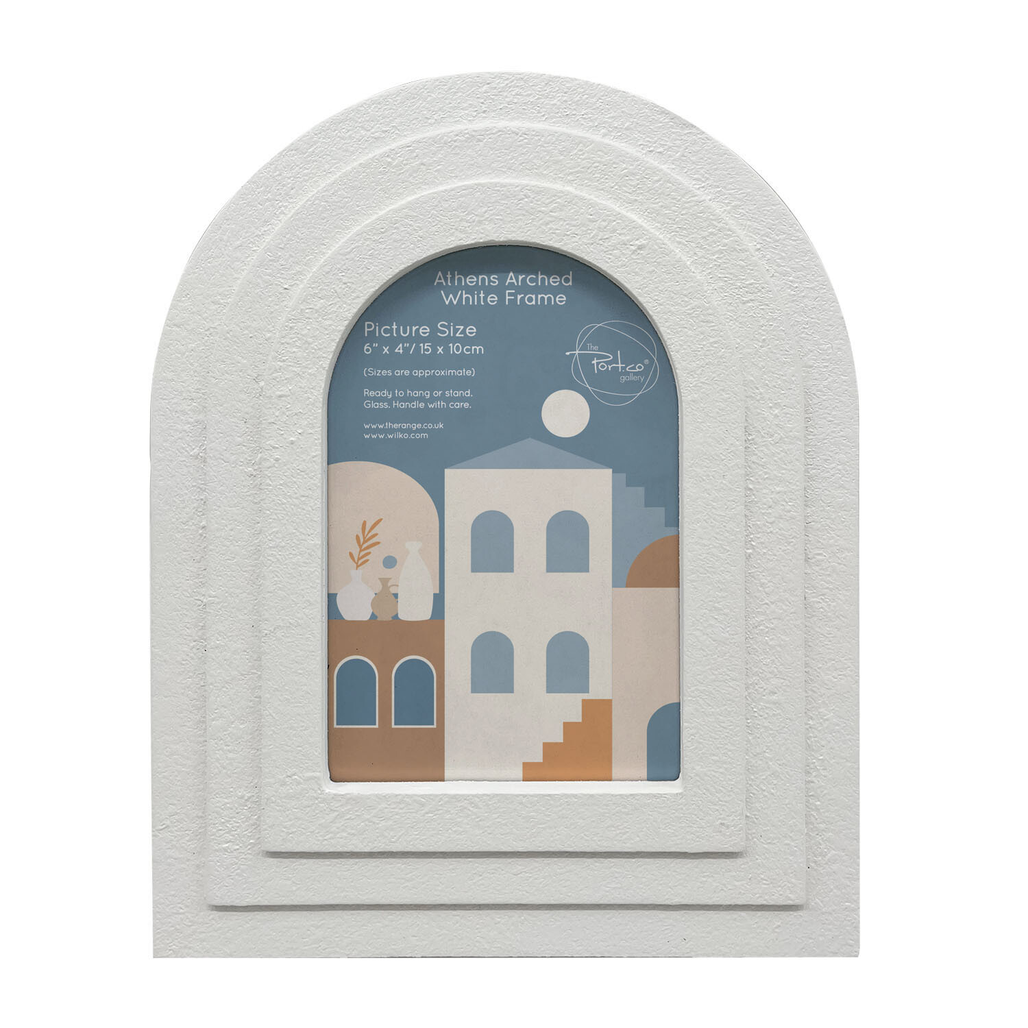 The Port. Co Gallery Athens Arched Photo Frame White - Image 3