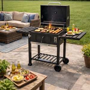 Charcoal Barbeque Outdoor Grill BBQ Smoker Large