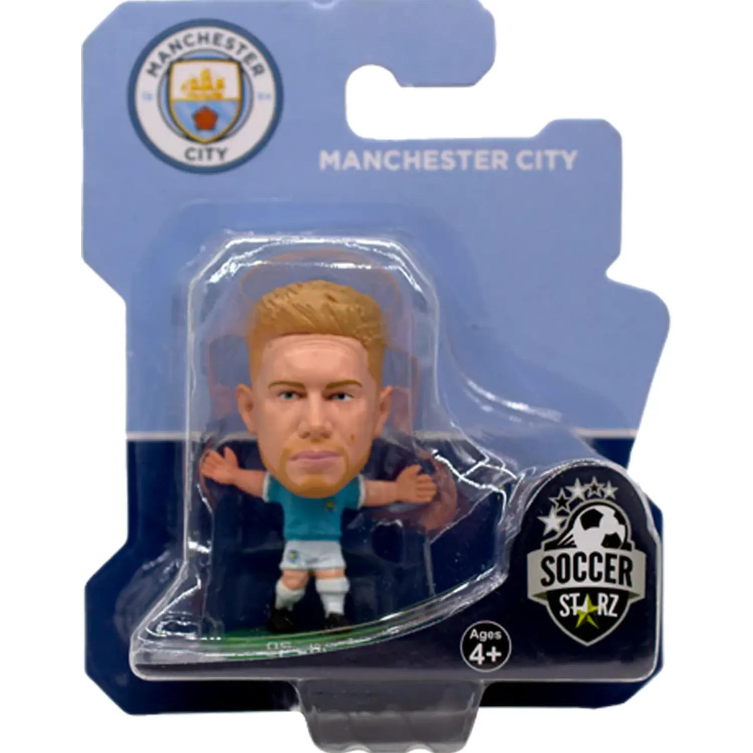 SoccerStarz Man City Kevin De Bruyne - Home Kit NEW SCULPT 5cm F - Turquoise