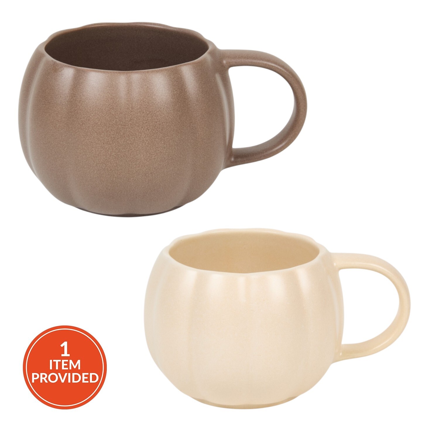 Reactive Glazed Pumpkin Mug