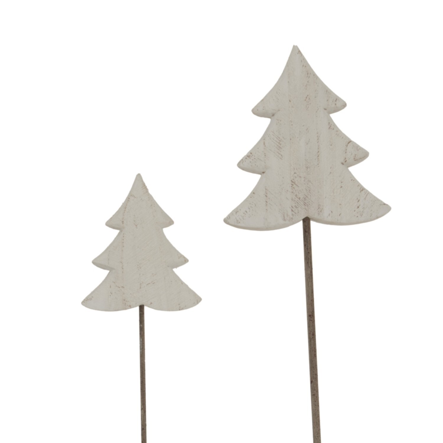 Large Whitewashed Rustic Tree Decor Farmhouse Coastal Style - White