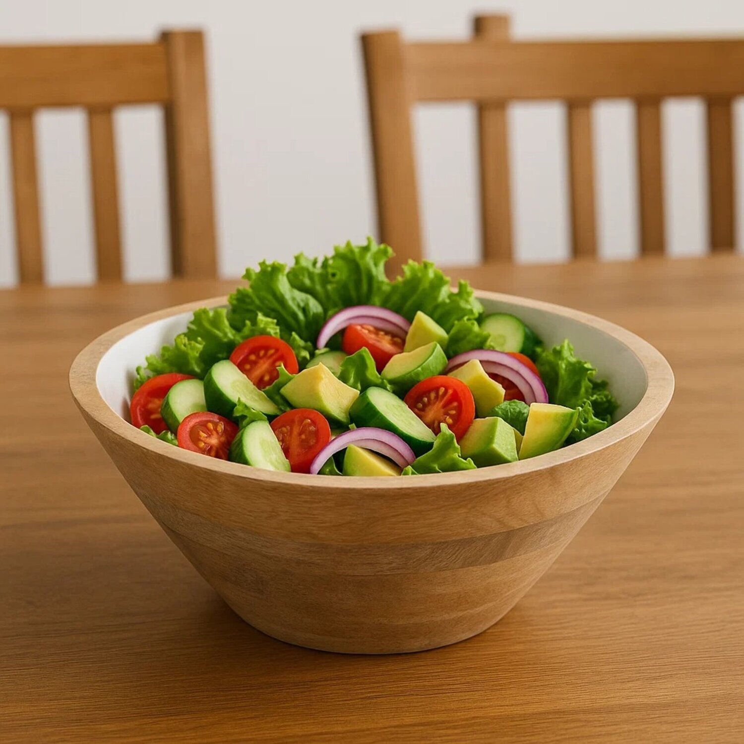 Kara Mango Wood Medium Tapered Bowl - Brown