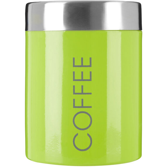 Lime Green Enamel Coffee Canister