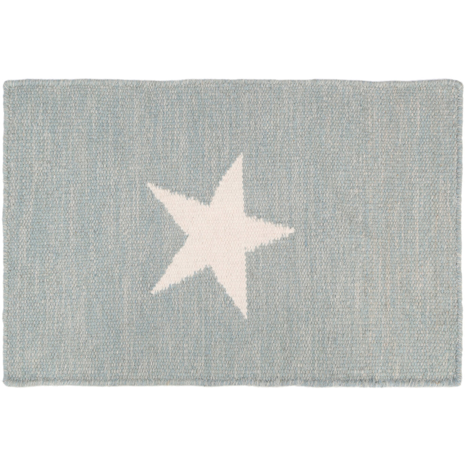Grey and White Star Rug - Grey