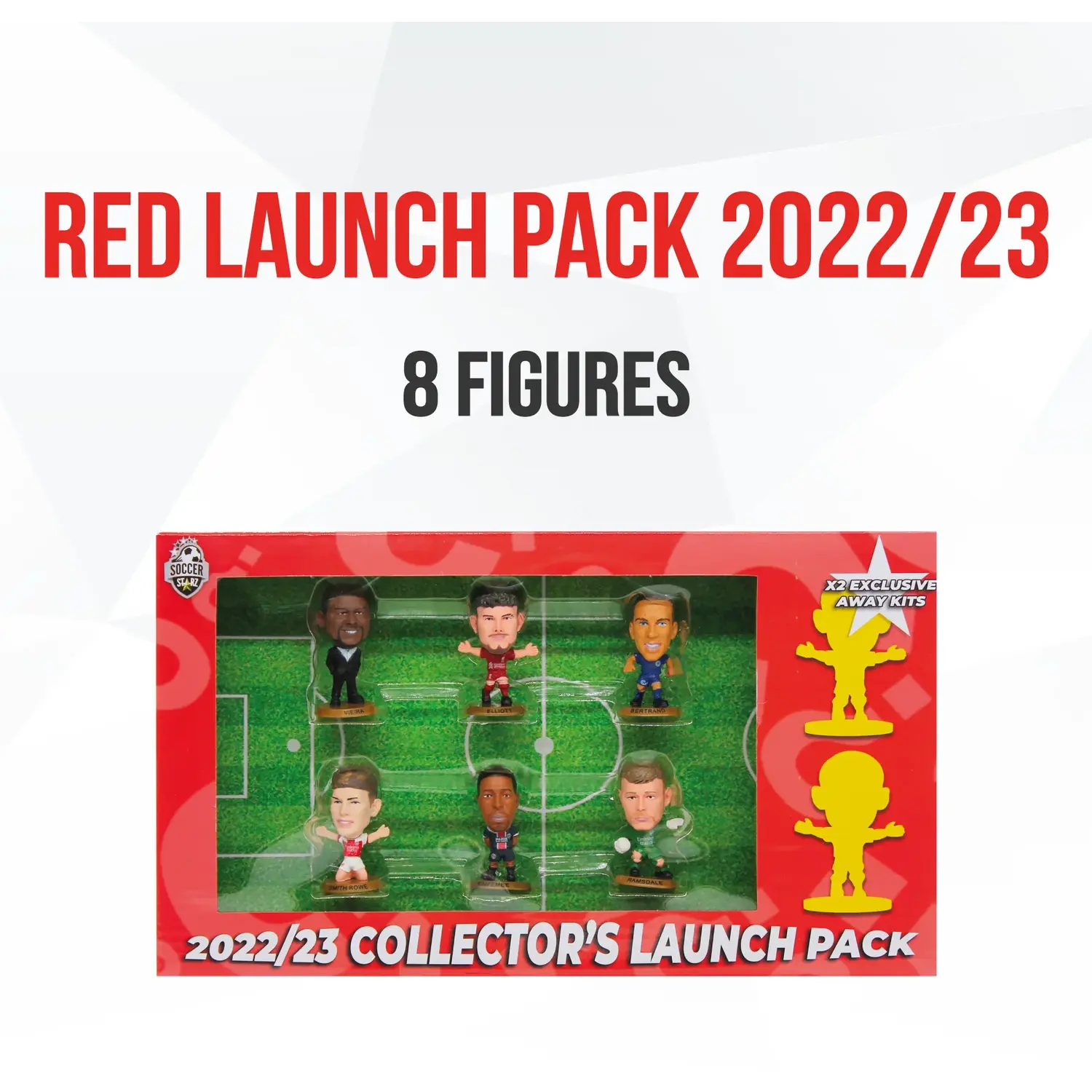 SoccerStarz - 8 Figure Red Launch Pack (2022-23 Version) - Red