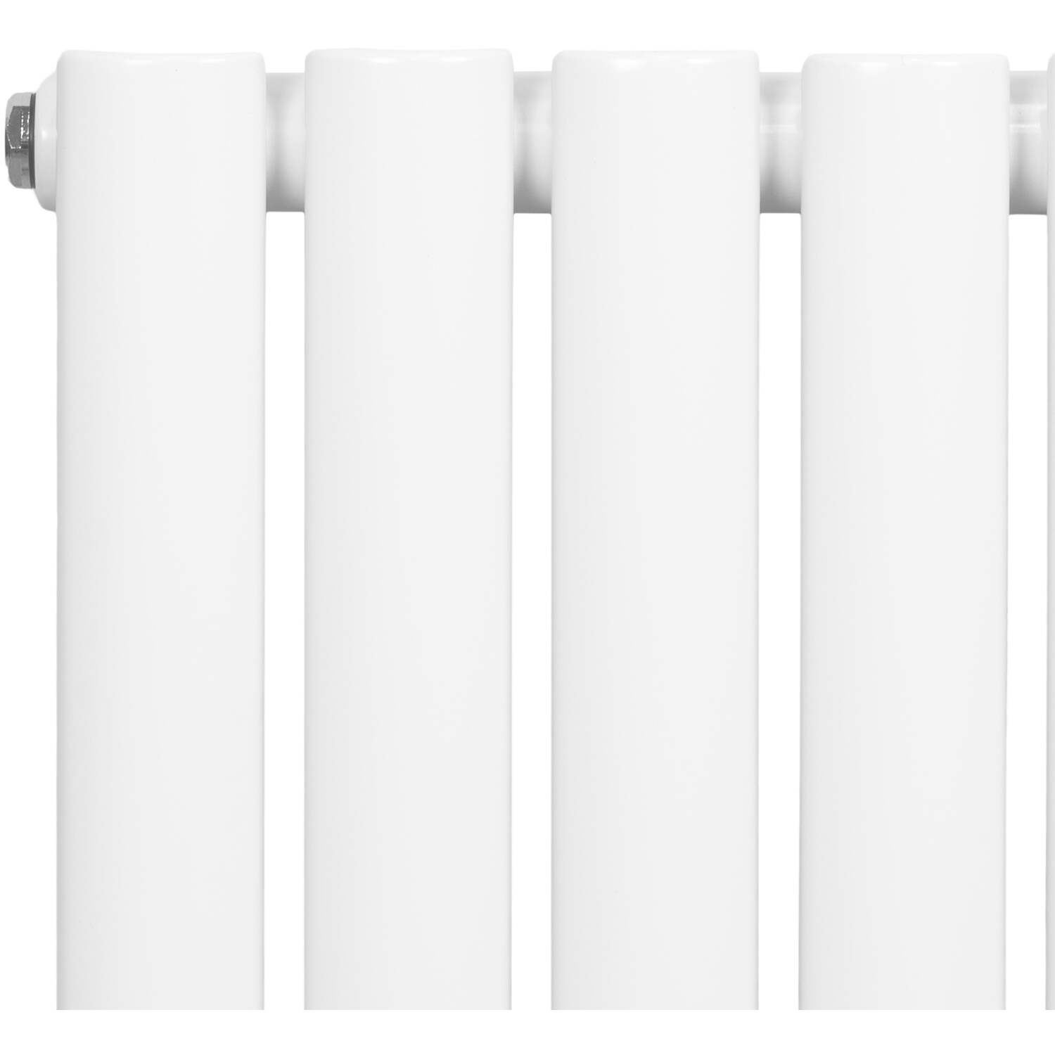 Monster Shop Oval Single Column Radiator With Valves - White / 180Cm / 60Cm