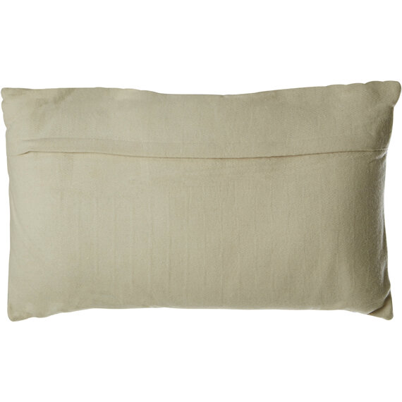 Bosie Kensington Townhouse Rectangular Ivory And Silver Check Cushion