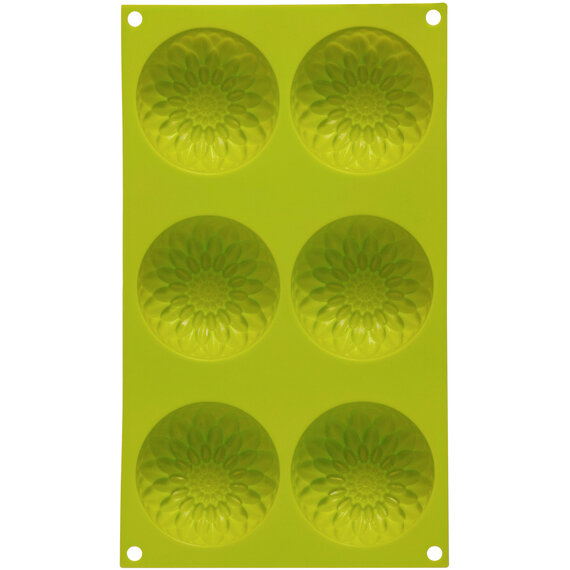 Hallie 6 Sunflower Lime Green Cake Mould