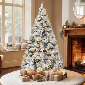Pre Lit Snowy Christmas Tree - 7FT