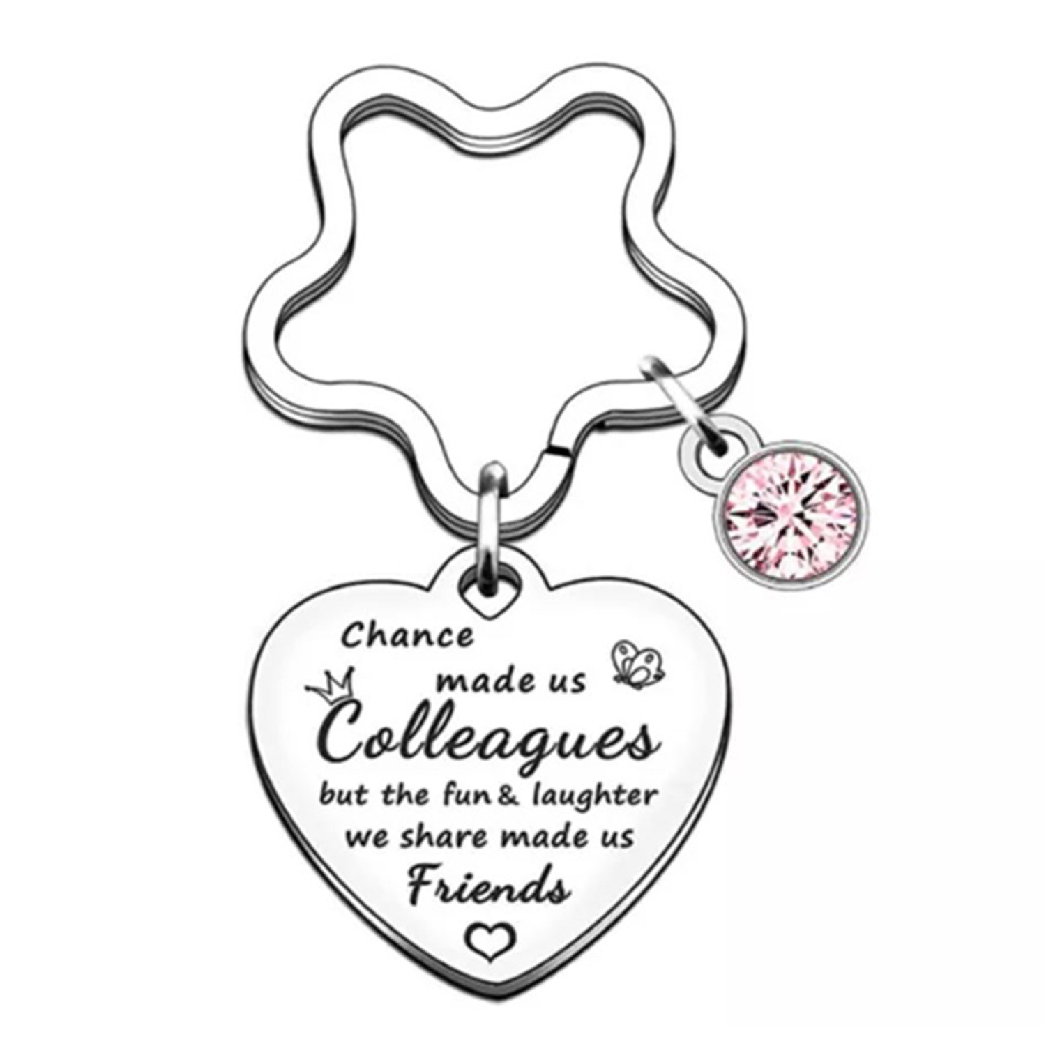 Keychain Gift For Friends, Daughters, Sisters and Colleagues - Silver