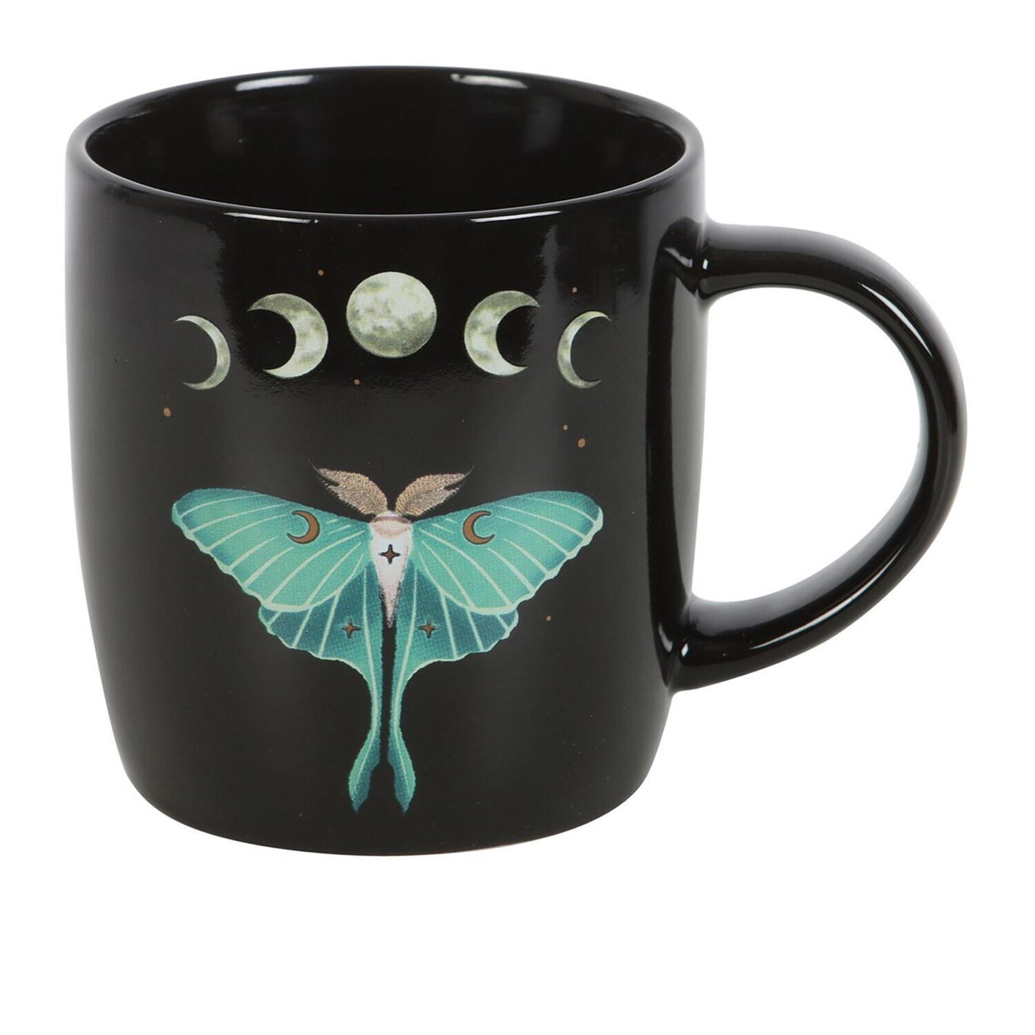 Image of Enchanting Luna Moth Mug - Black
