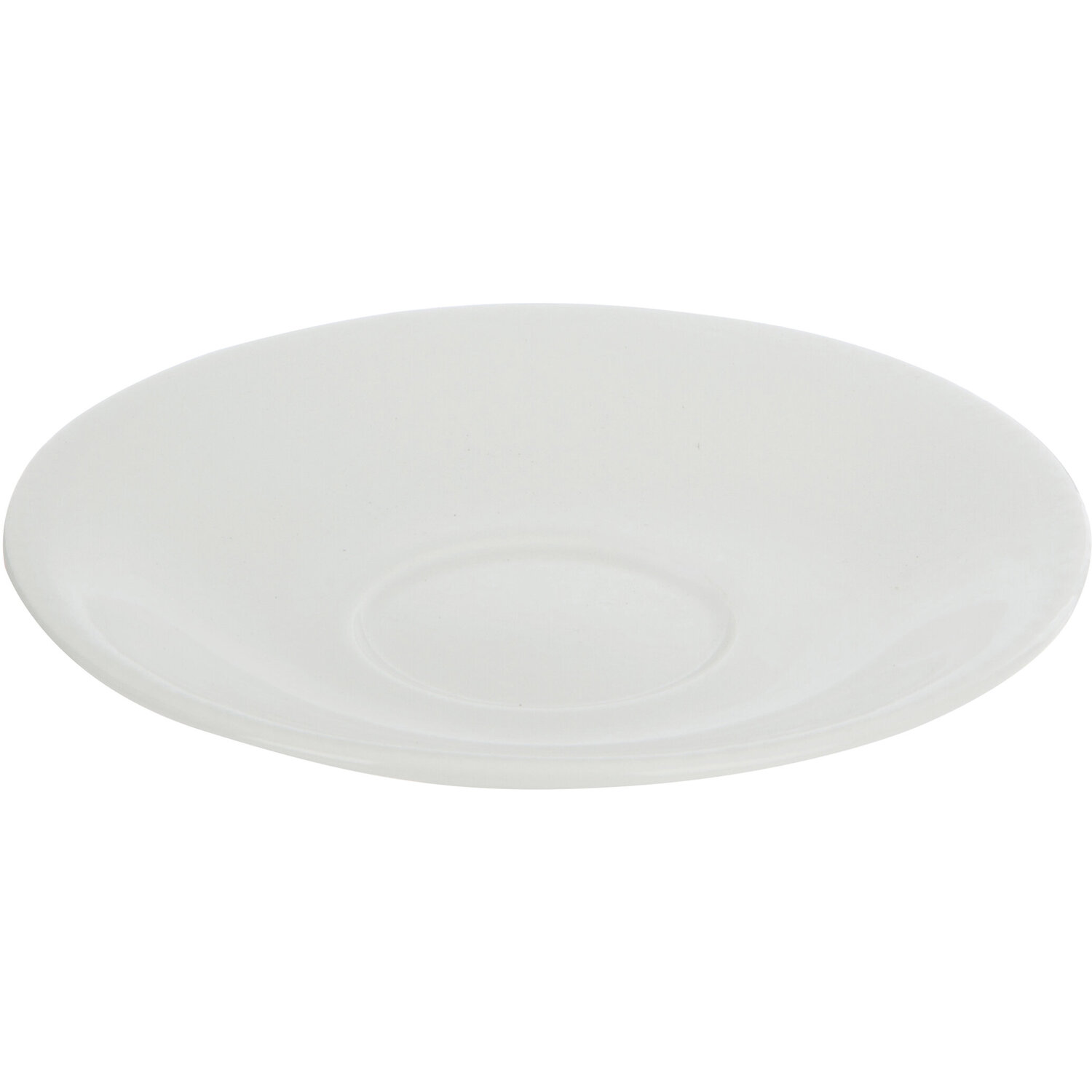 Essentials By Premier Sam Embossed White Saucer - White
