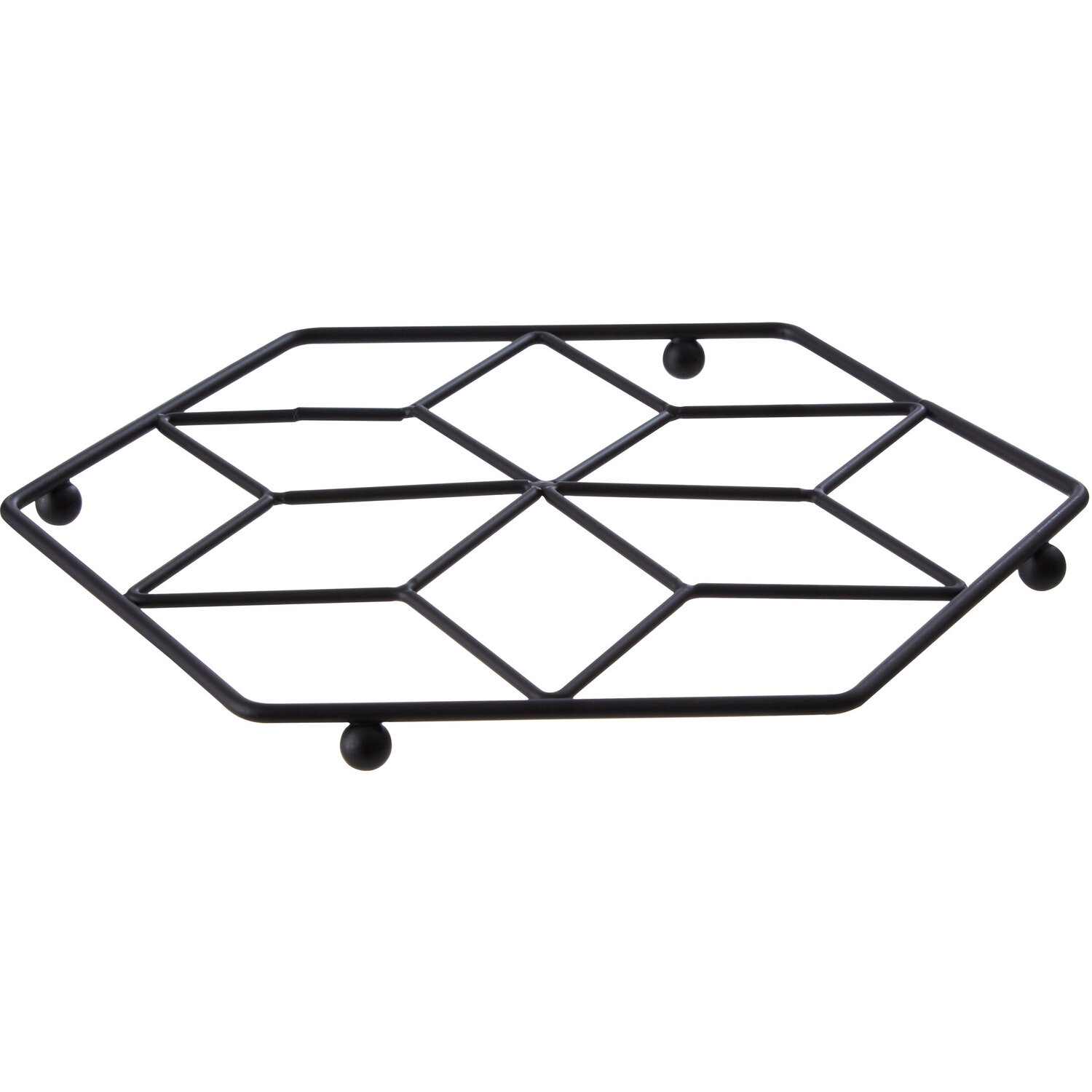 Maison By Premier Vertex Contour Matte Black Trivet - Black