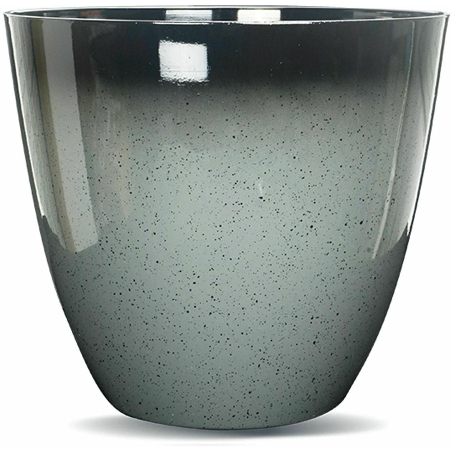 Gr8 Garden Large Egg Cup Planter Glazed Plant Pot - Grey - Image 1