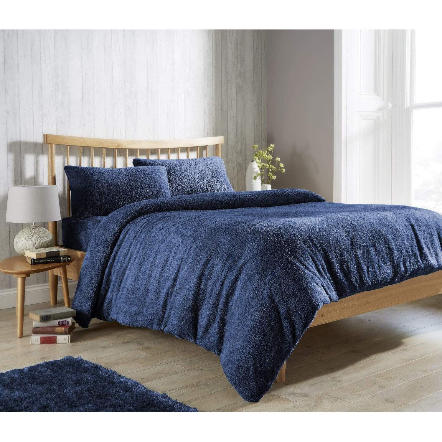Original Teddy Duvet Set - Navy Double