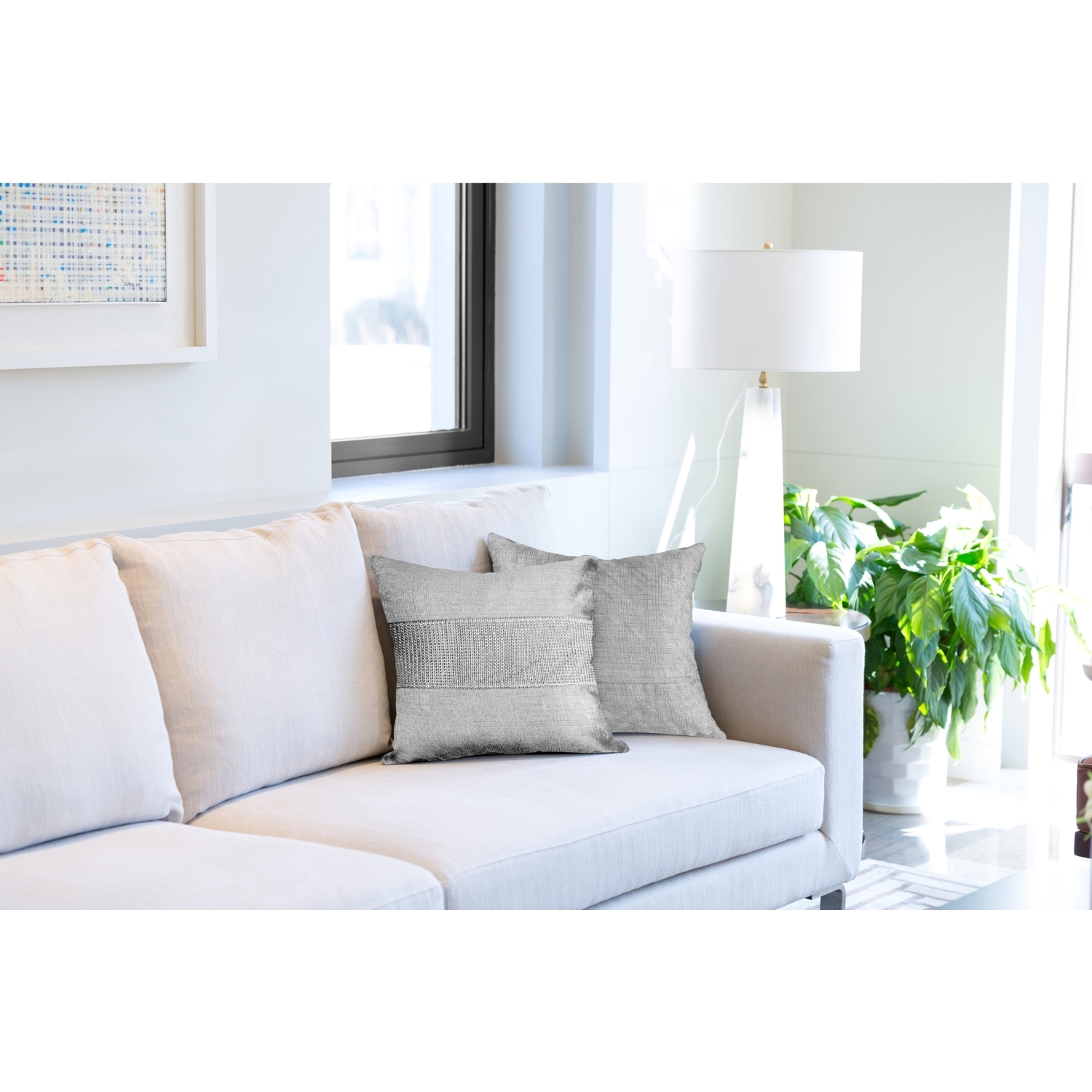 Cushion Cover Eclat - Grey