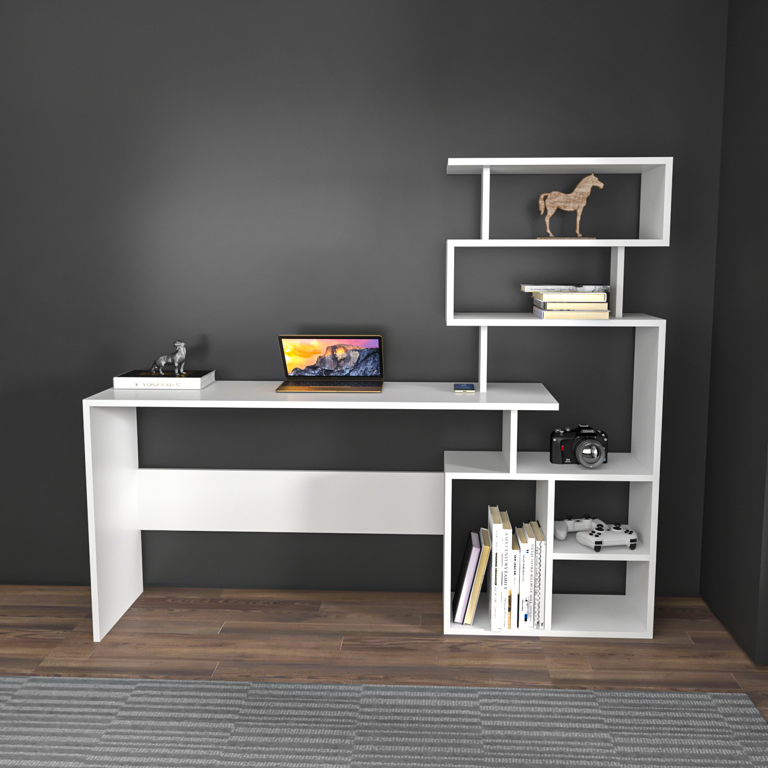 Next Computer Desk - White