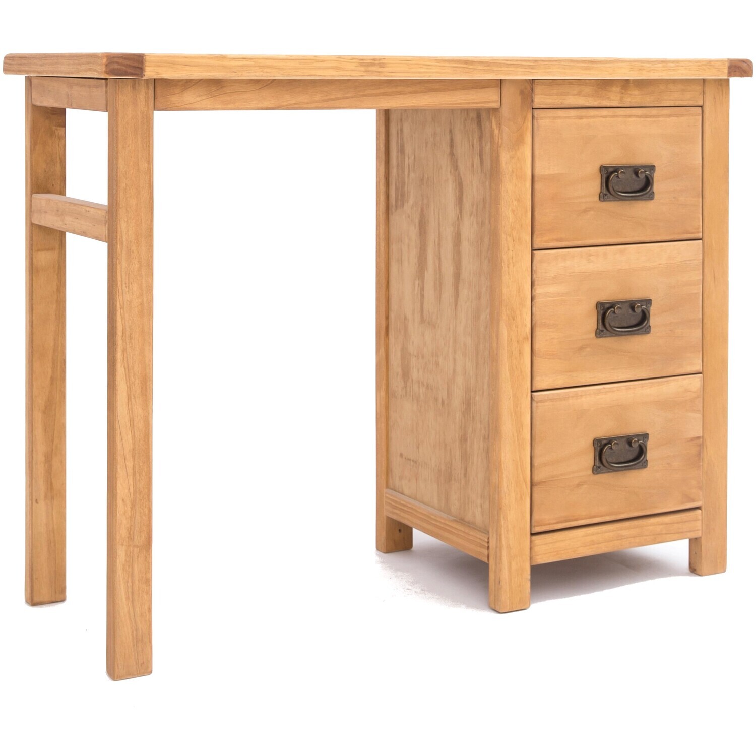Lugo 3 Drawer Dressing Table - Brown