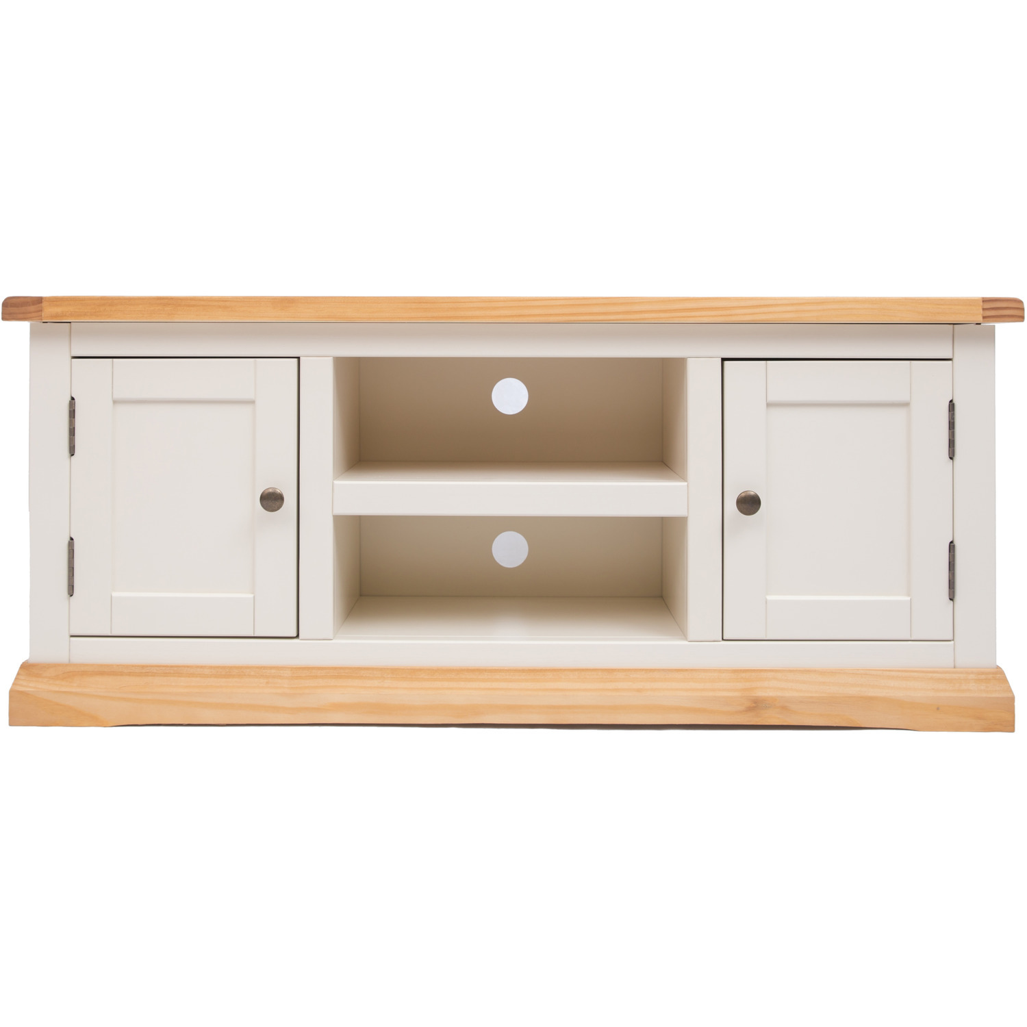 Trevi 2 Door TV Stand - White