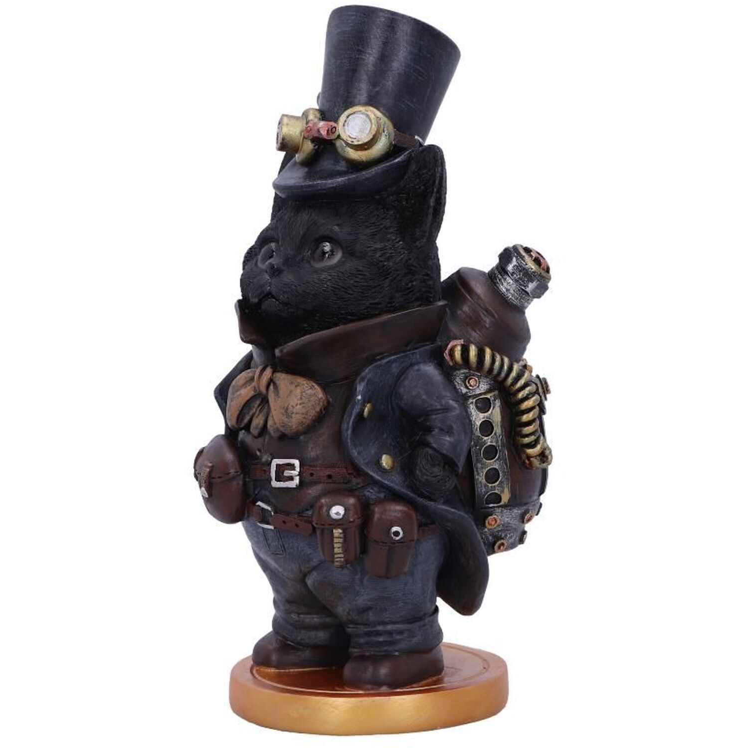 Steampunk Steamsmith's Cat Figurine - 19.5cm