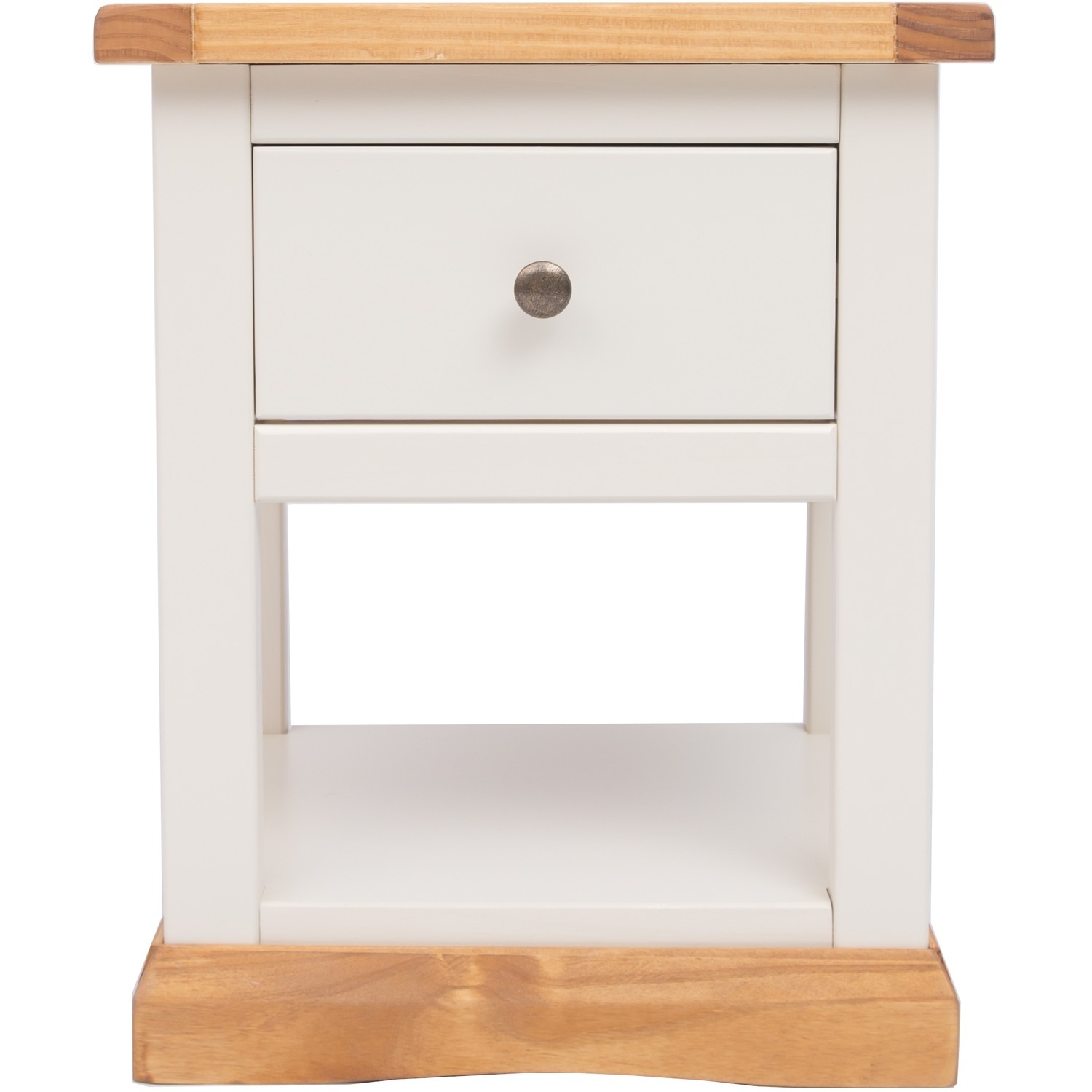Cabinet Bits Trevi 1 Drawer Bedside Table With Shelf - White