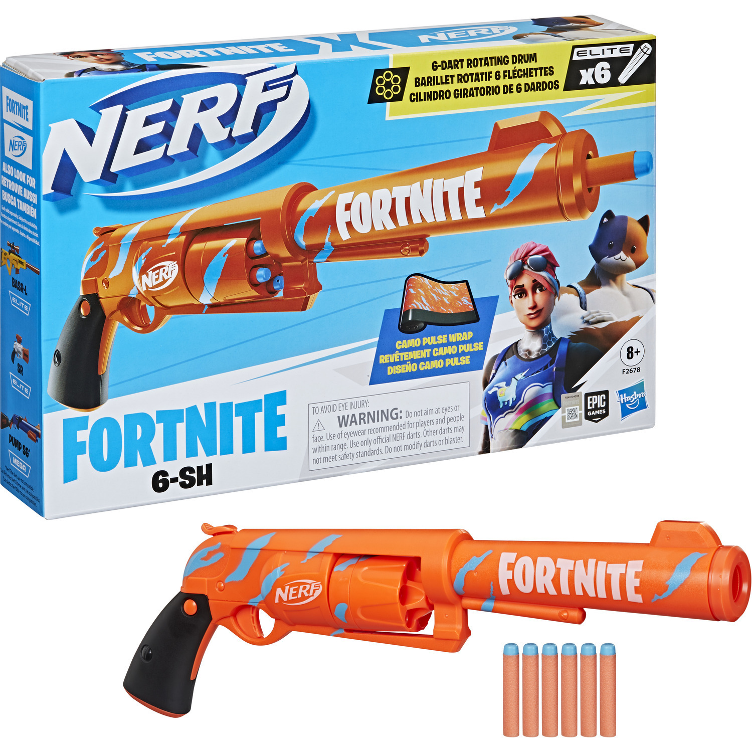 NERF FORTNITE 6 SHOT
