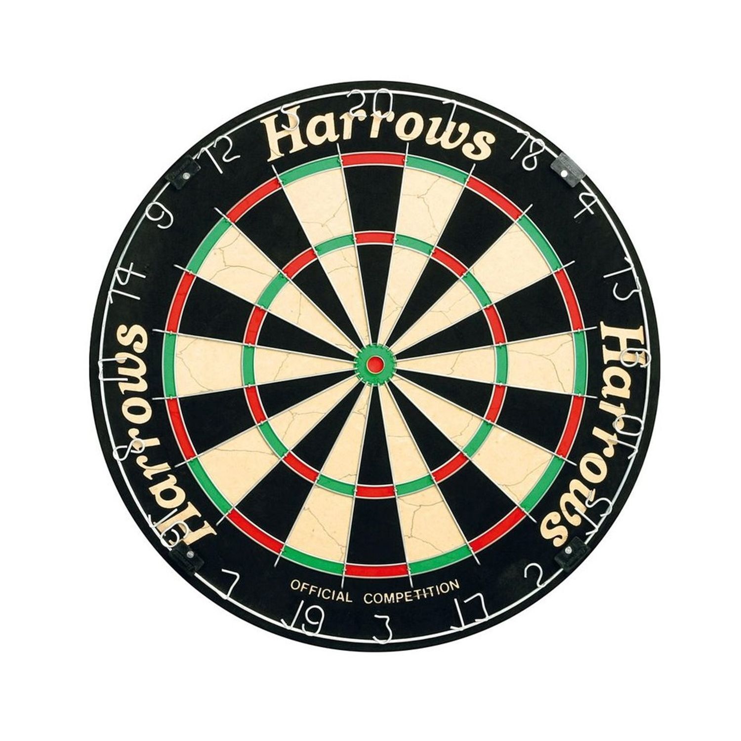 Harrows Competition Dartboard - Multicoloured