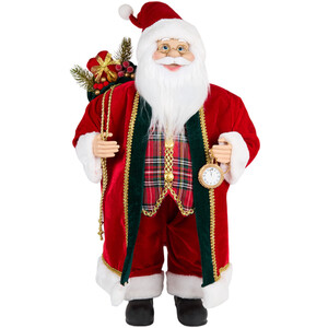 Traditional Standing Santa Figurine