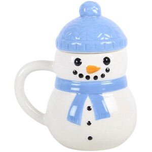 Winter Snowman Lidded Mug