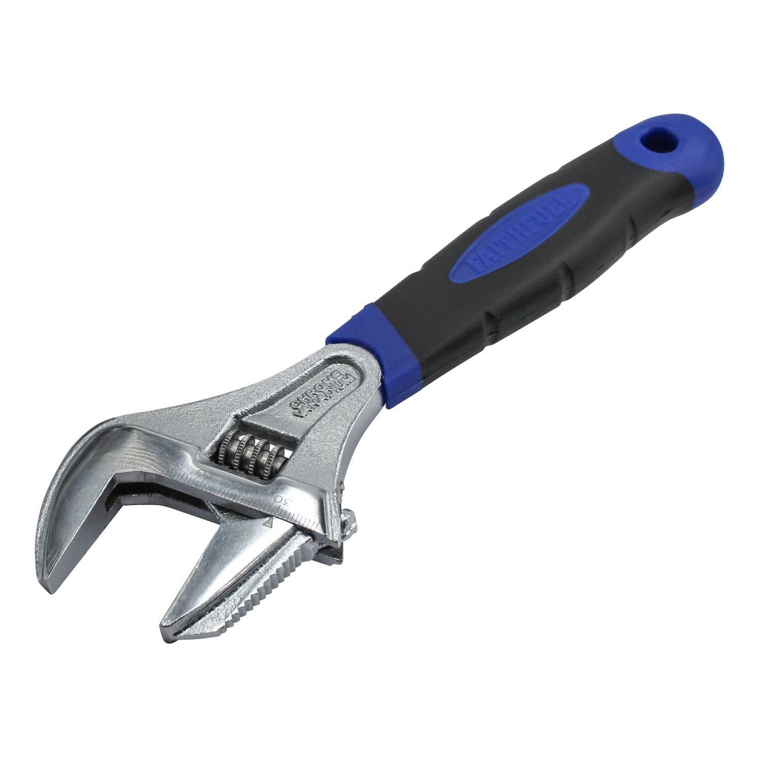 Faithfull Wide Mouth Adjustable Spanner 200Mm - Multi Colour