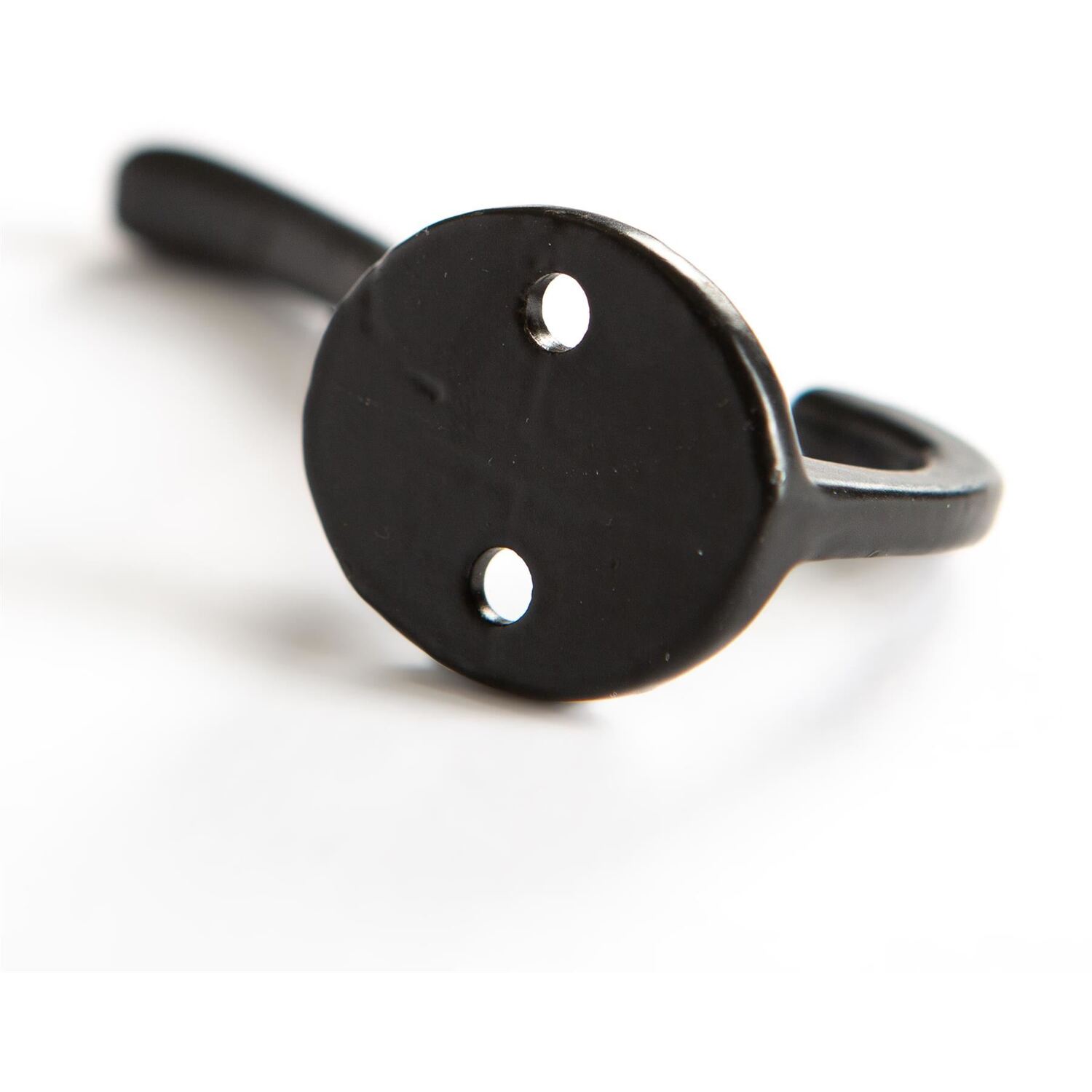 Hammer and Tongs Hat & Coat Hook - W25mm x H80mm - Pack of 10 in Black | Size: 1000mm x 1000mm