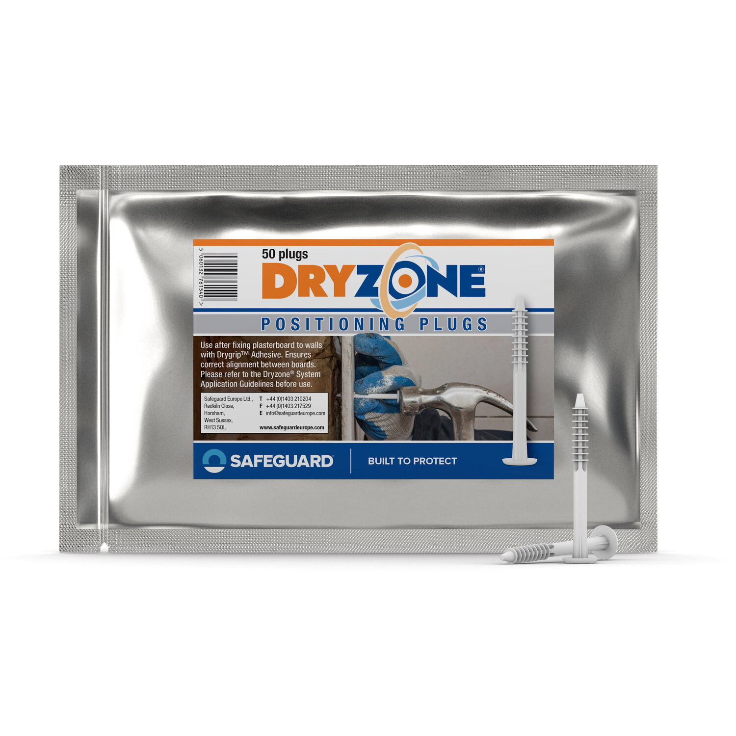 Dryzone System Positioning Plugs White X 50 Pack - White