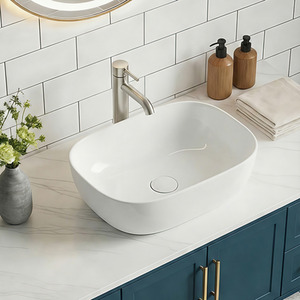 Darphe Ceramic Countertop Basin with Central Waste Set