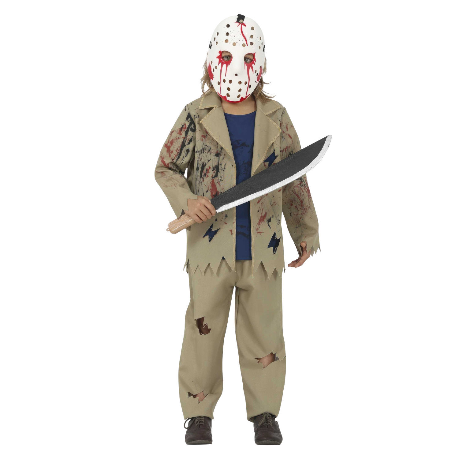Fiestas Guirca Childrens/Kids Jazz Dead Costume Set - Beige/Blue / 5+