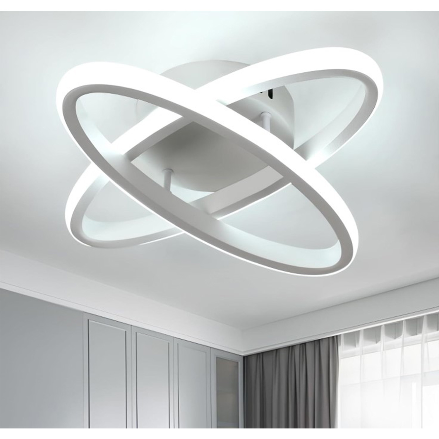 The Bath Plus Tb+ Led Oval White Ceiling Light - White