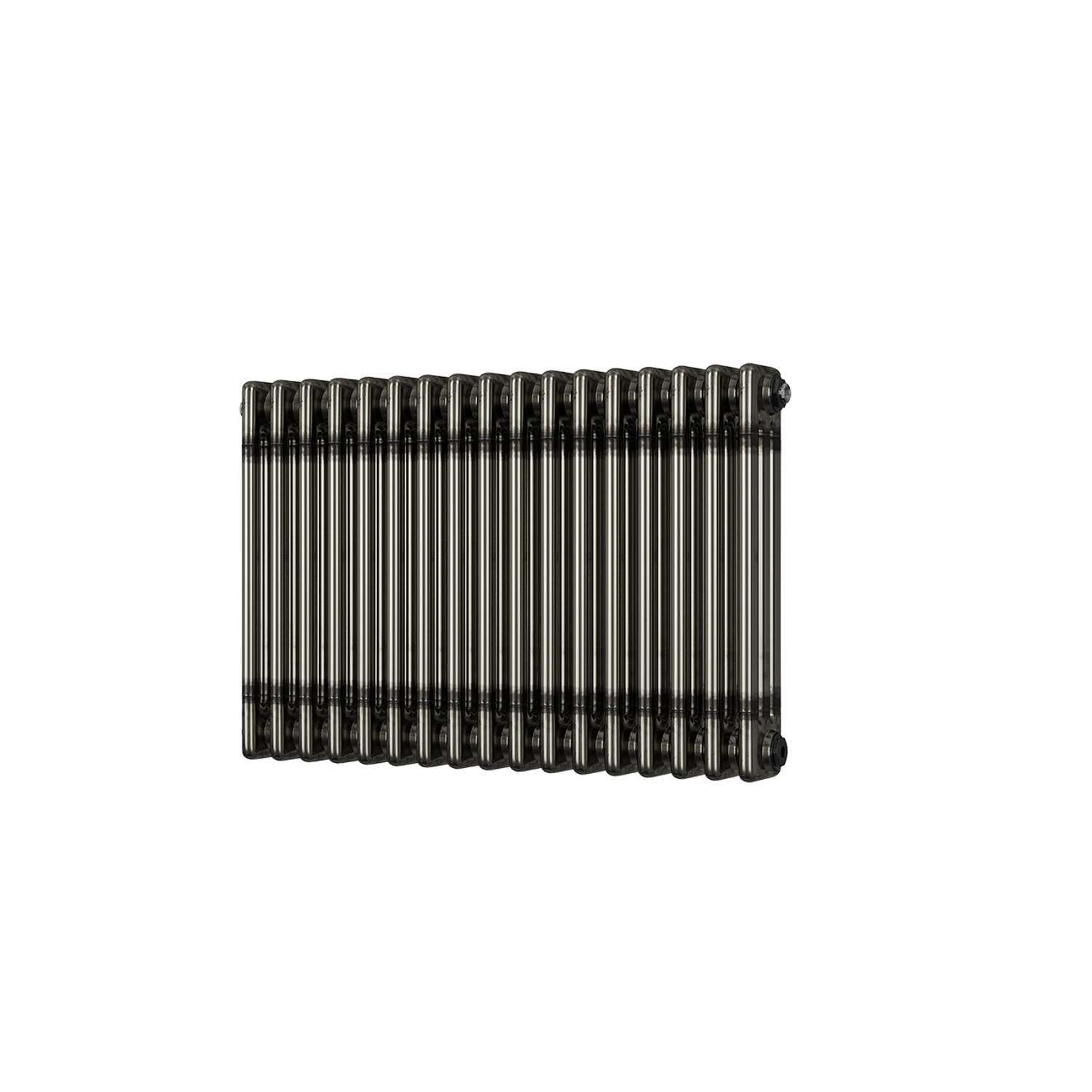 Uk Radiators Alpha - Raw Metal 3 Column Radiator - Feet Included - Raw Metal / 500Mm / 777Mm