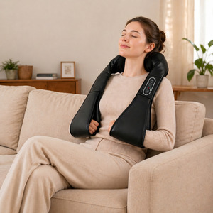 HOMCOM Neck Massager with Heat Deep Tissue Shiatsu