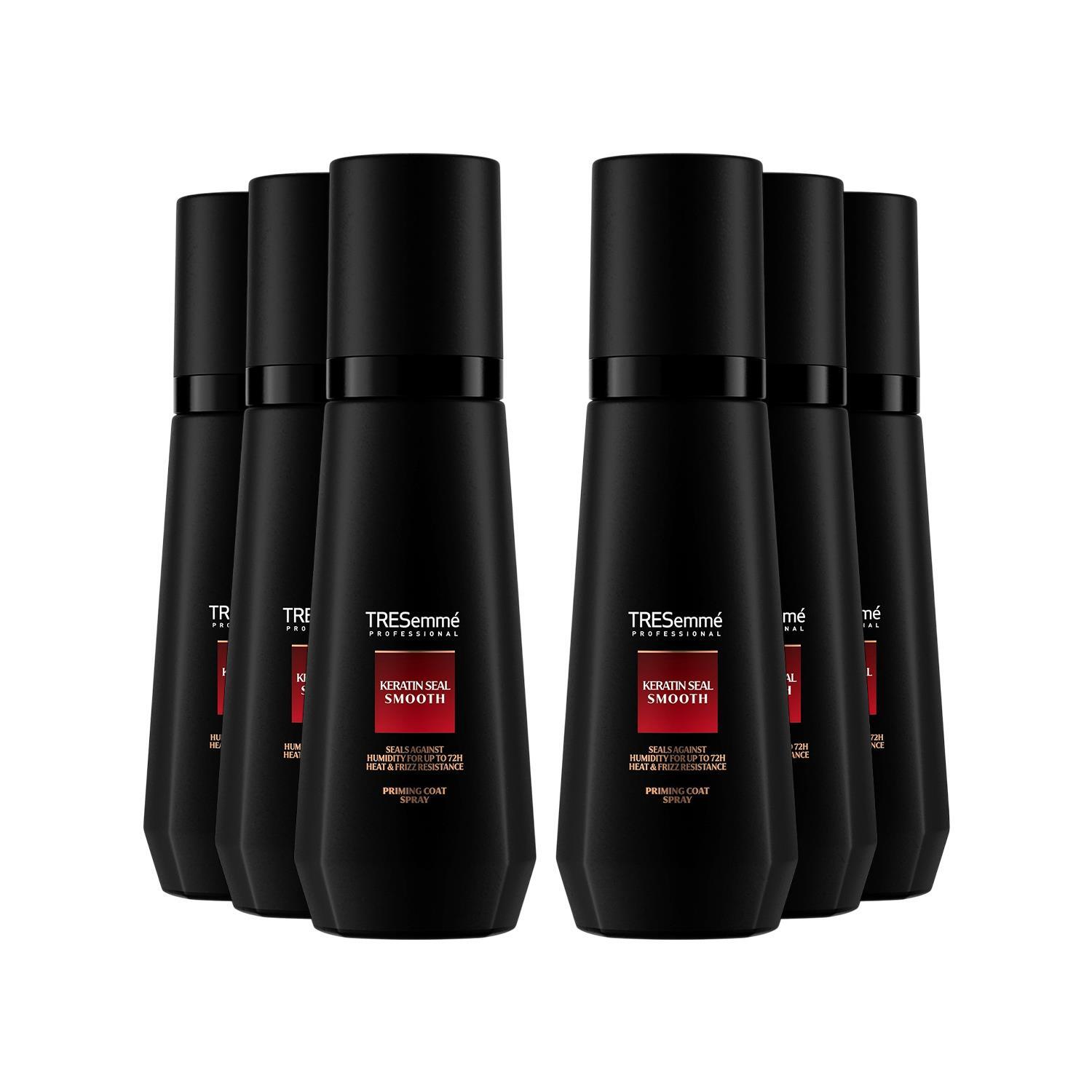 TRESemmé Keratin Seal Smooth Priming Coat Hair Spray, 150 ml | Up to 72h frizz resistance*, 230°C heat protection*, seals cuticles, humidity shield, sleek styling priming coat finish - Image 3