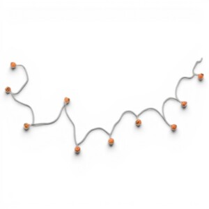 Orange Pumpkins Light Up LED Garland