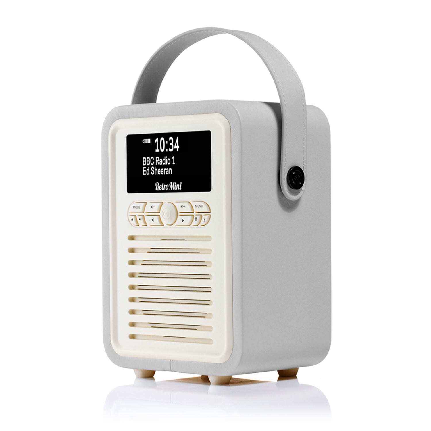 Vq Retro Mini Dab And Dab+ Digital Radio With Fm, Bluetooth, Alarm Clock - Light/Grey - Image 3