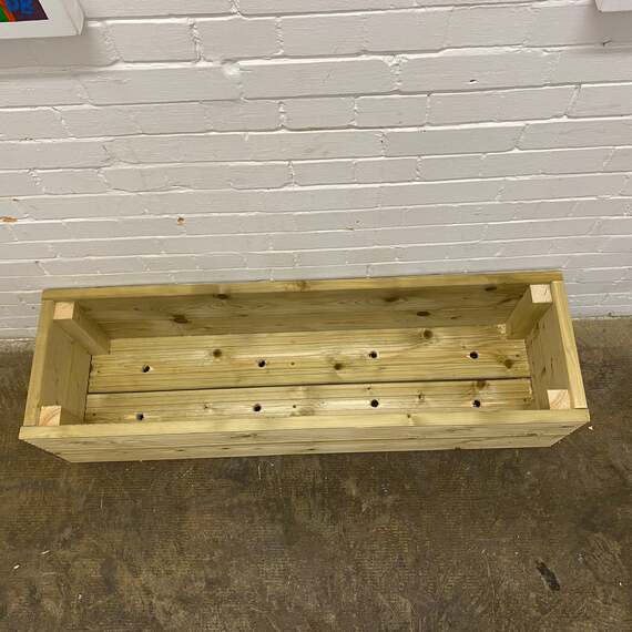 Wooden Decking Planter