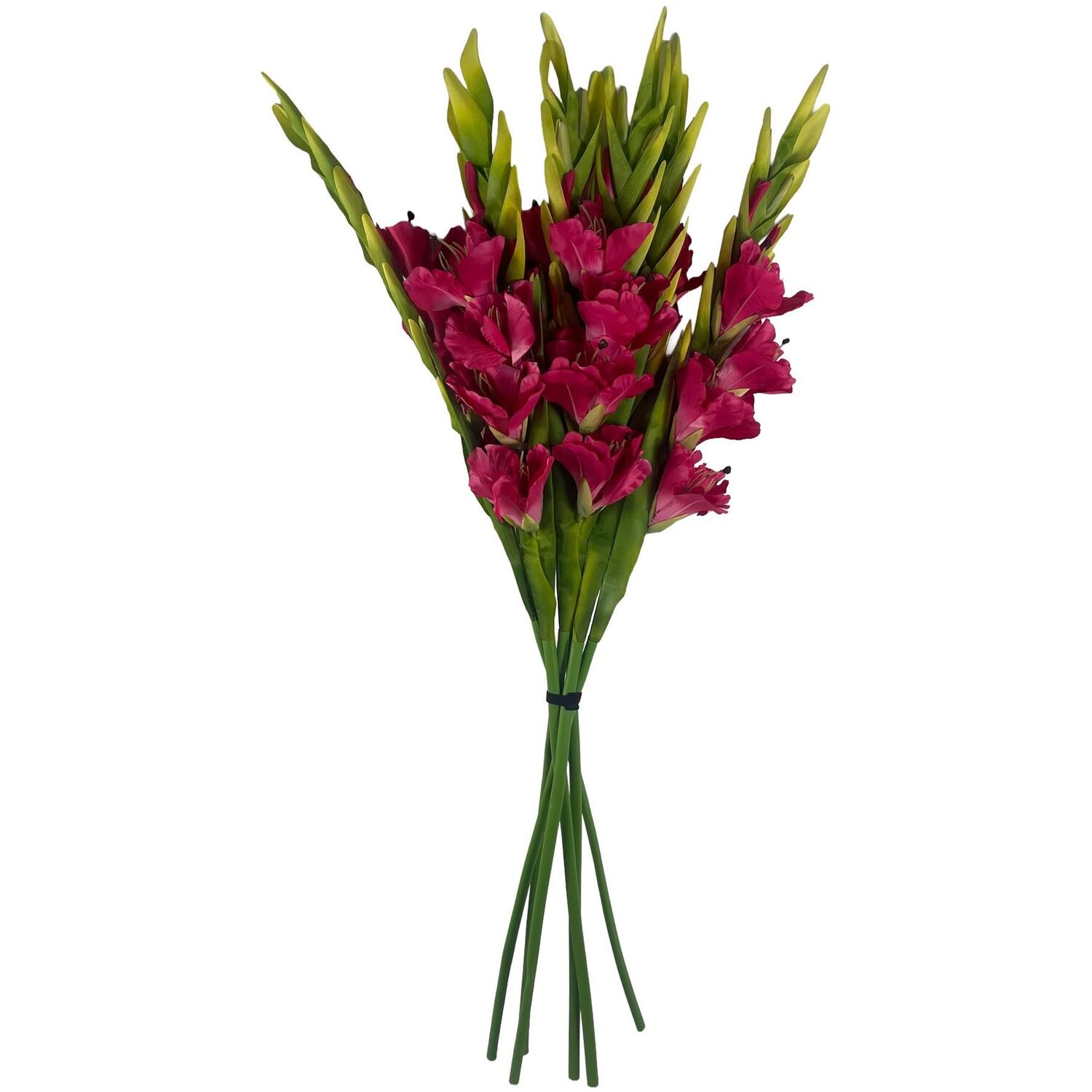 Botanik Pack Of 6, 115Cm Artificial Pink Gladioli Stems - Premium - Pink Flower Stems