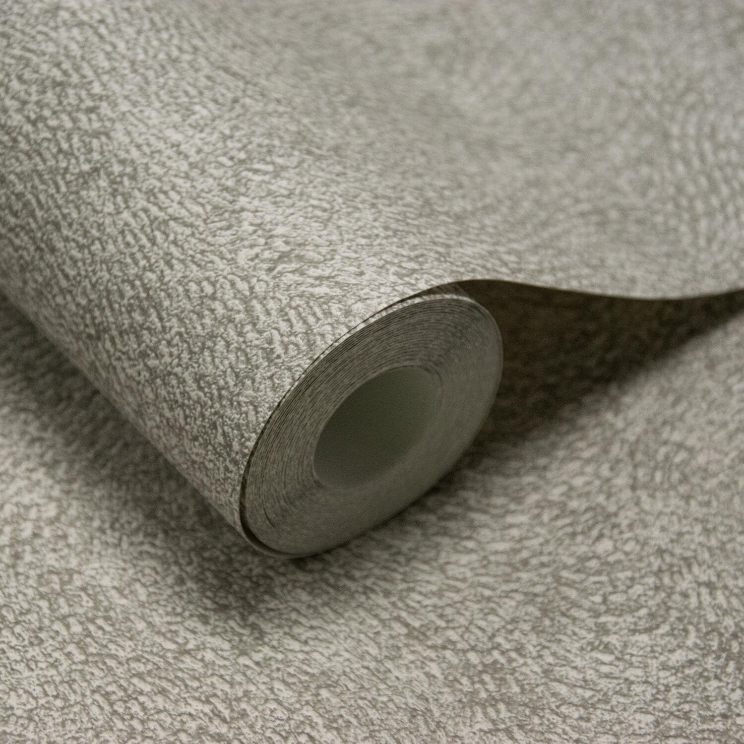 Grandeco Santiago Swirled Stitch Textured Blown Vinyl Wallpaper - Taupe