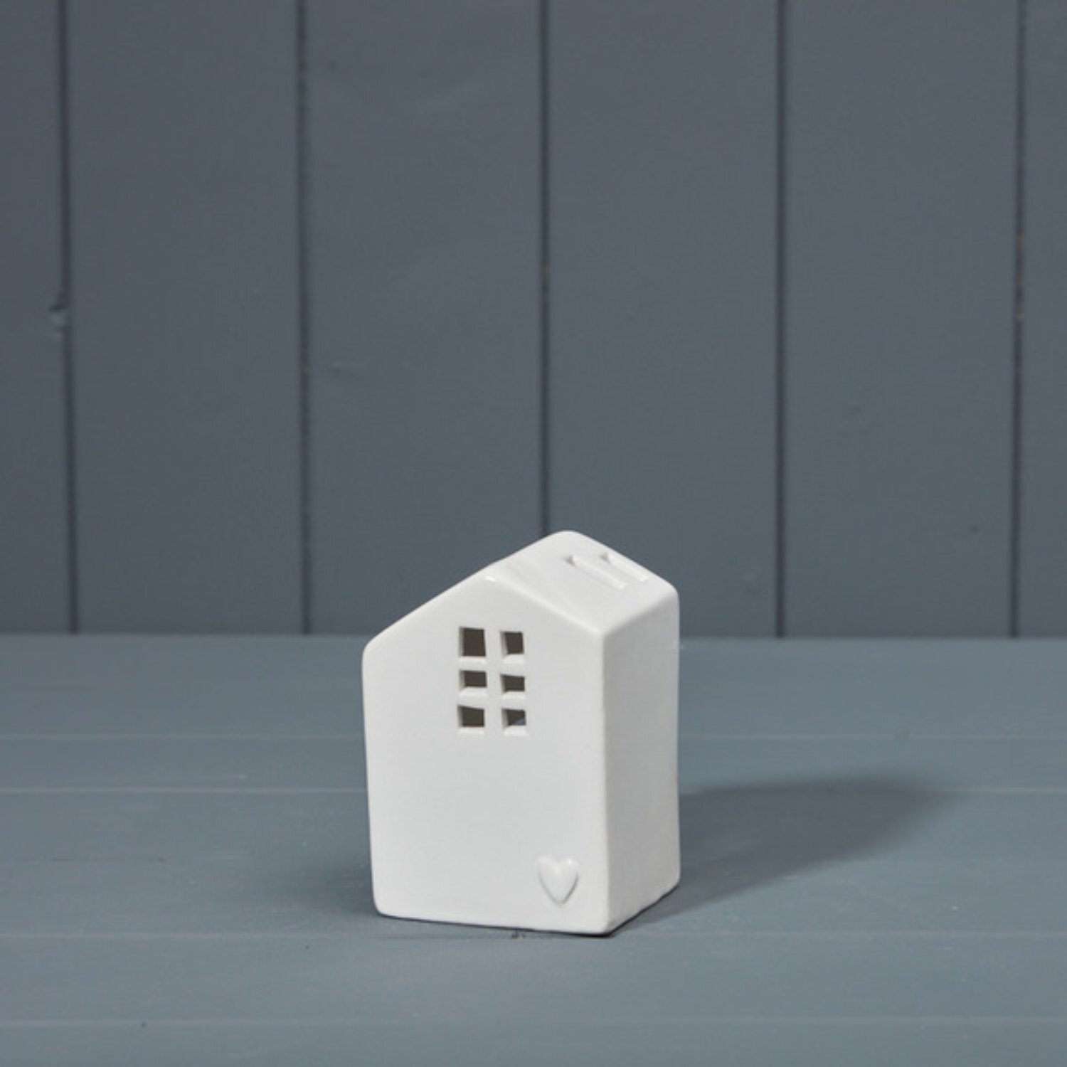 Kdmd Stylish White Ceramic Tealight House - White - Image 1