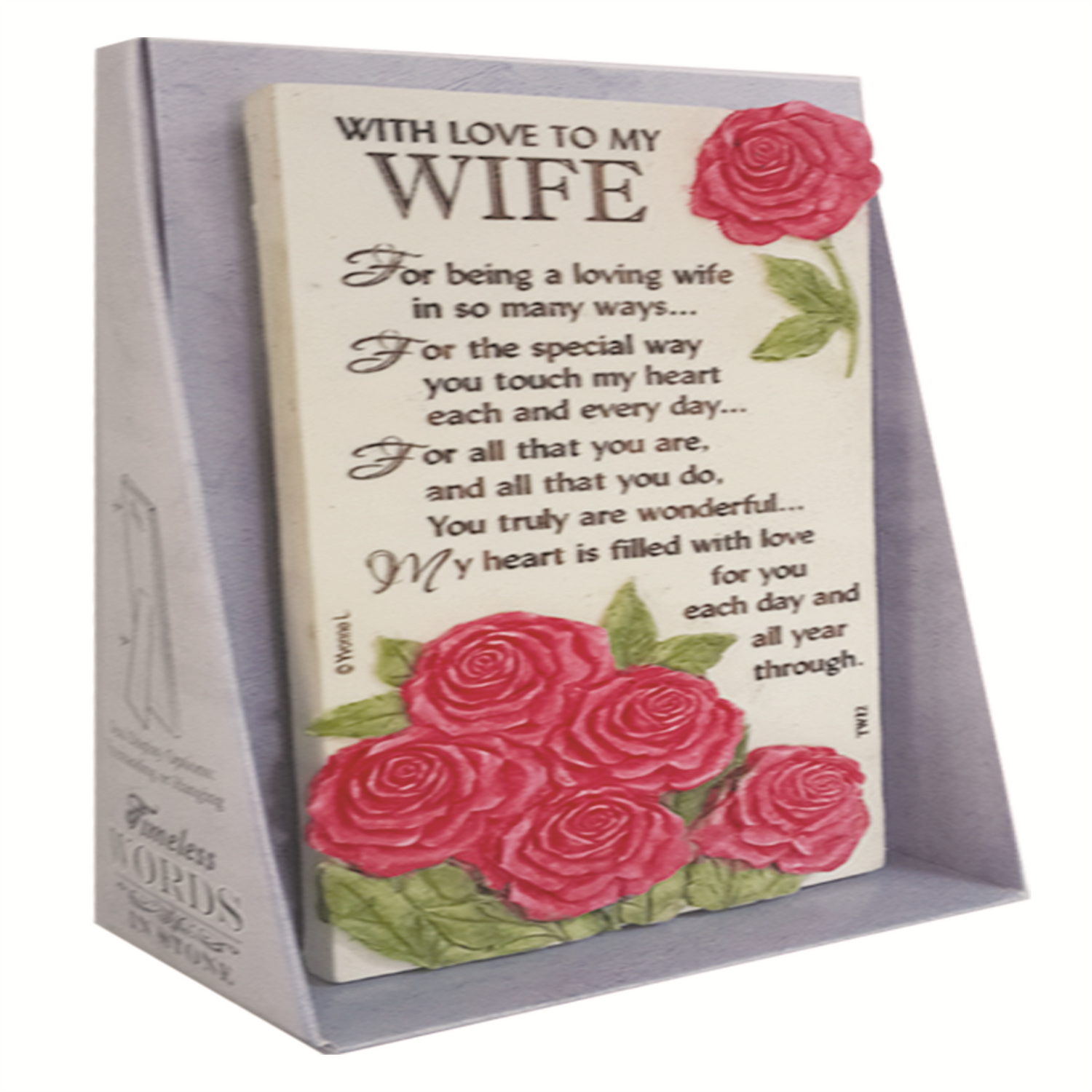 With Love To My Wife Timeless Words Plaque - Multi